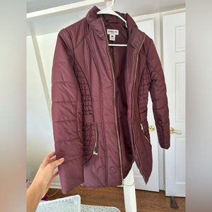Small Celebrity Pink Puffer Coat in Plumberry